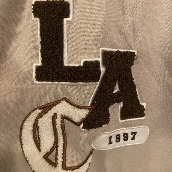 Blue Notes Fleece Varsity Bomber Jacket - Picture 6 of 6